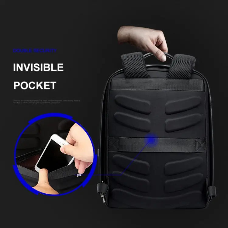 Bopai 751-006431 Business Waterproof Anti-theft Large Capacity Double Shoulder Bag,with USB Charging Port Size: