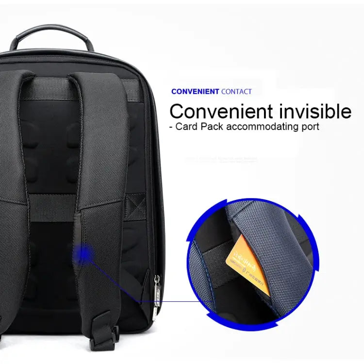 Bopai 751-006431 Business Waterproof Anti-theft Large Capacity Double Shoulder Bag,with USB Charging Port Size: