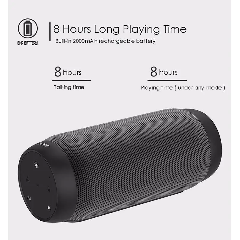 BQ615 PRO Colorful LED Wireless HiFi Stereo Speaker Combines Bluetooth + TF card player + FM radio + AUX + NFC - BQ615