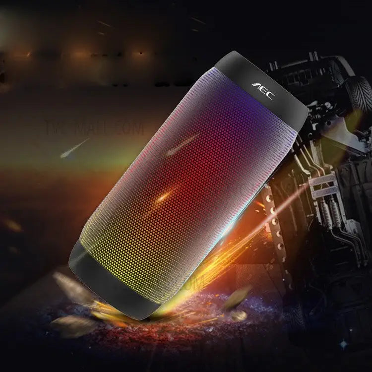 BQ615 PRO Colorful LED Wireless HiFi Stereo Speaker Combines Bluetooth + TF card player + FM radio + AUX + NFC - BQ615