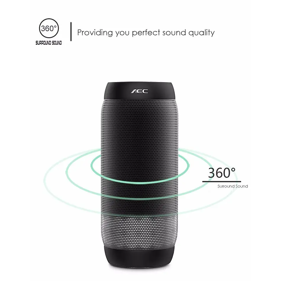 BQ615 PRO Colorful LED Wireless HiFi Stereo Speaker Combines Bluetooth + TF card player + FM radio + AUX + NFC - BQ615