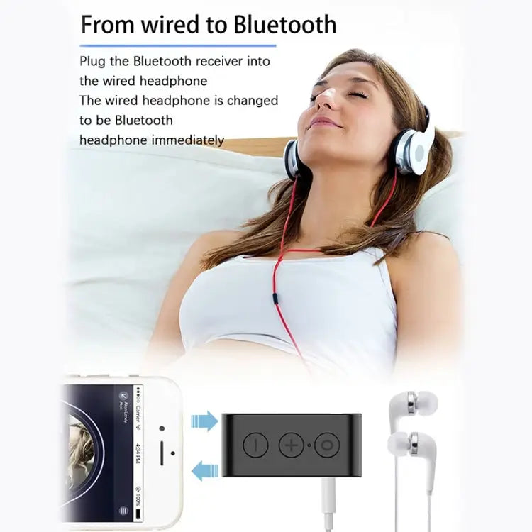 BR03 Card Car Bluetooth 5.0 Receiver Speaker Music Wireless Audio Receiver Bluetooth Hands-free Call - Apple Accessories
