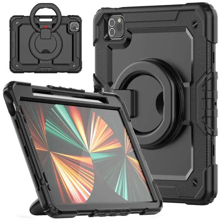 Bracelet Holder Silicone + PC Tablet Case For iPad Pro 11 - For iPad Pro 11 / Black - Apple Accessories