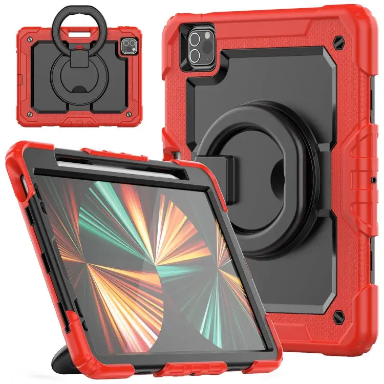 Bracelet Holder Silicone + PC Tablet Case For iPad Pro 11 - For iPad Pro 11 / Red - Apple Accessories