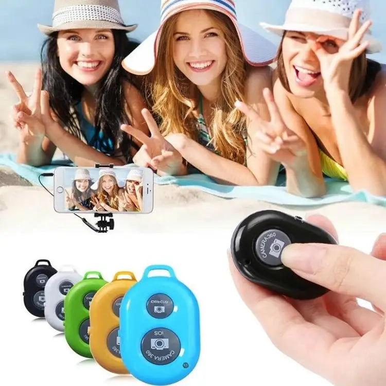 BRCMCOM Chip Universal Bluetooth 3.0 Remote Shutter Camera Control Self-timer White Black