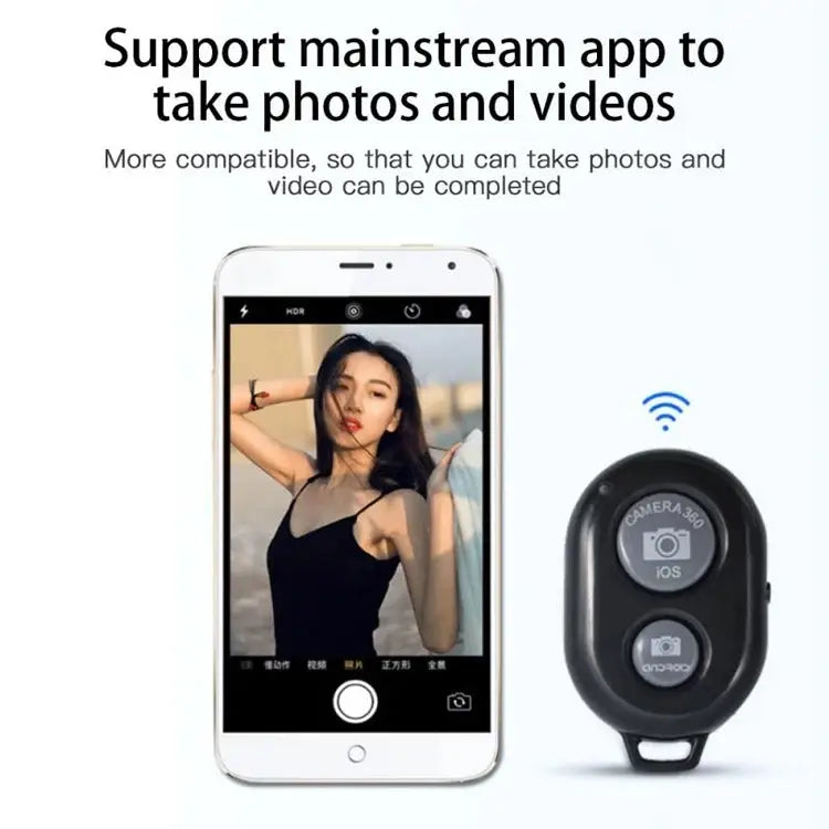 BRCMCOM Chip Universal Bluetooth 3.0 Remote Shutter Camera Control Self-timer White Black