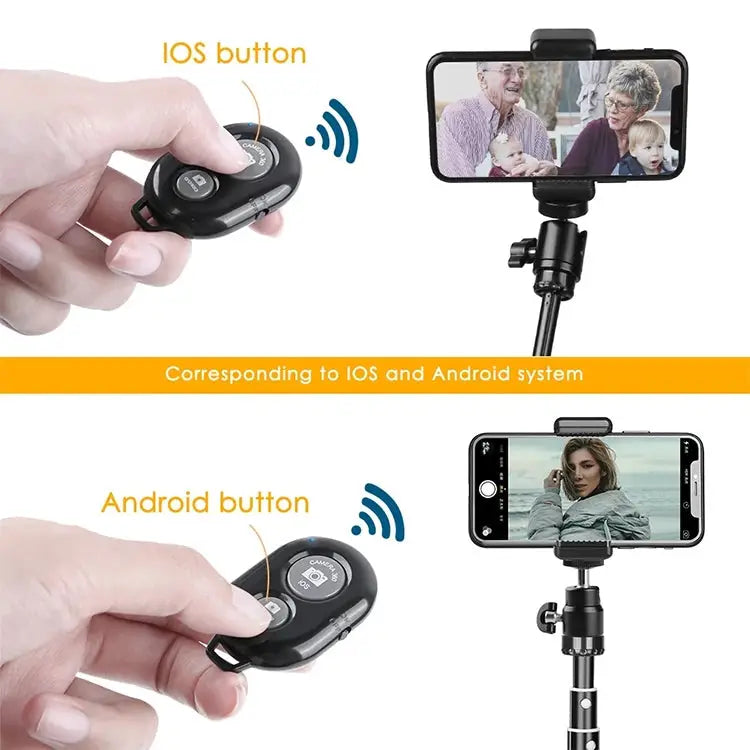 BRCMCOM Chip Universal Bluetooth 3.0 Remote Shutter Camera Control Self-timer White Black