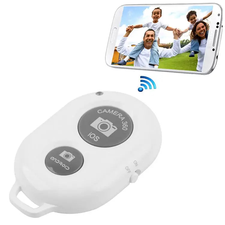 BRCMCOM Chip Universal Bluetooth 3.0 Remote Shutter Camera Control Self-timer White Black - White / White