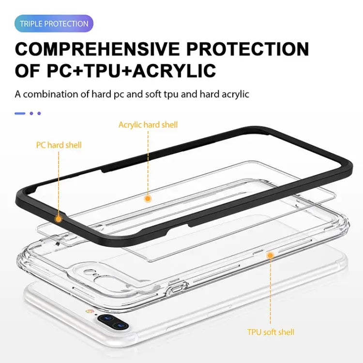 Bright Series Clear Acrylic + PC + TPU Shockproof Case For iPhone 13 Mini For iPhone 13 For iPhone 13 Pro For iPhone 13