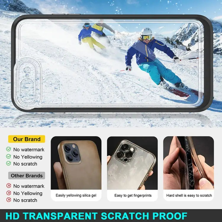 Bright Series Clear Acrylic + PC + TPU Shockproof Case For iPhone 13 Mini For iPhone 13 For iPhone 13 Pro For iPhone 13