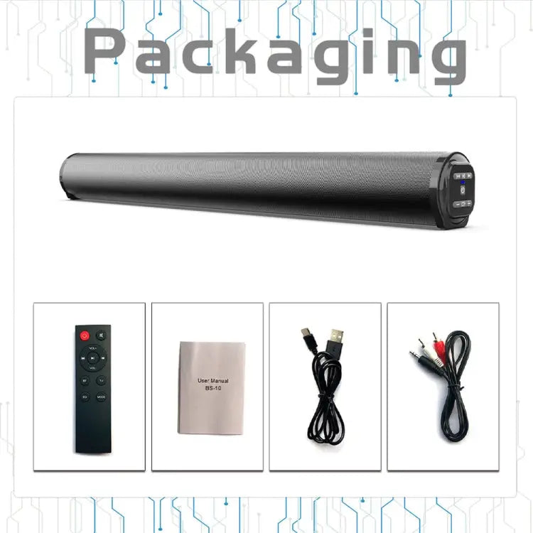 BS-10 Bluetooth 5.0 Speaker TV Soundbar with Remote Control BS-10 - BS-10 - Apple Accessories