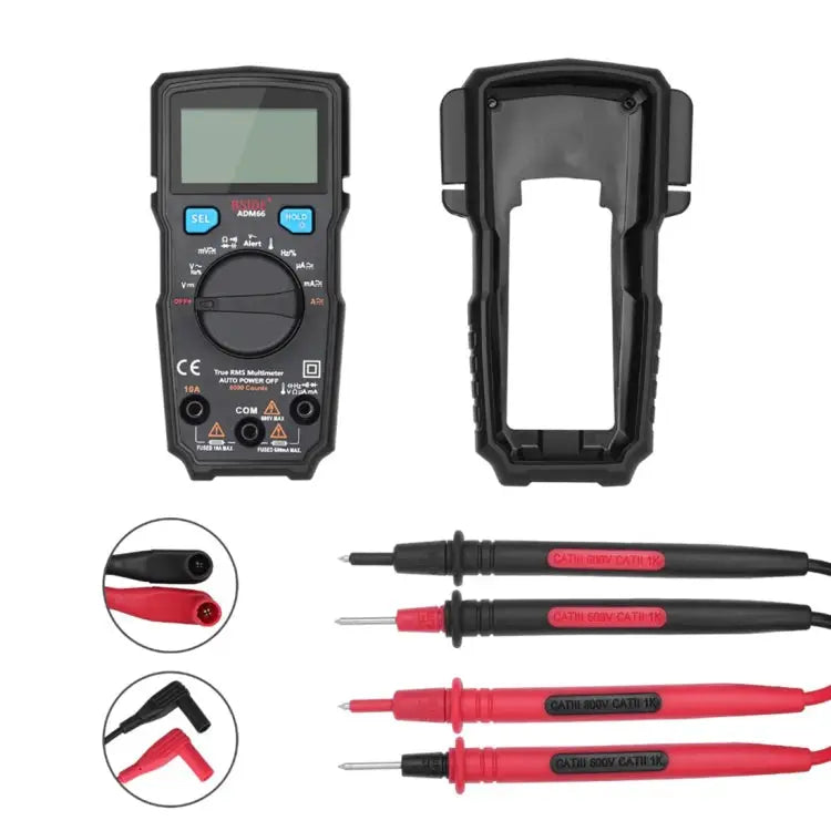 BSIDE ADM66 Handheld Household 6000 Count AC / DC Current Voltage Capacitor Automatic Range Multimeter with LCD