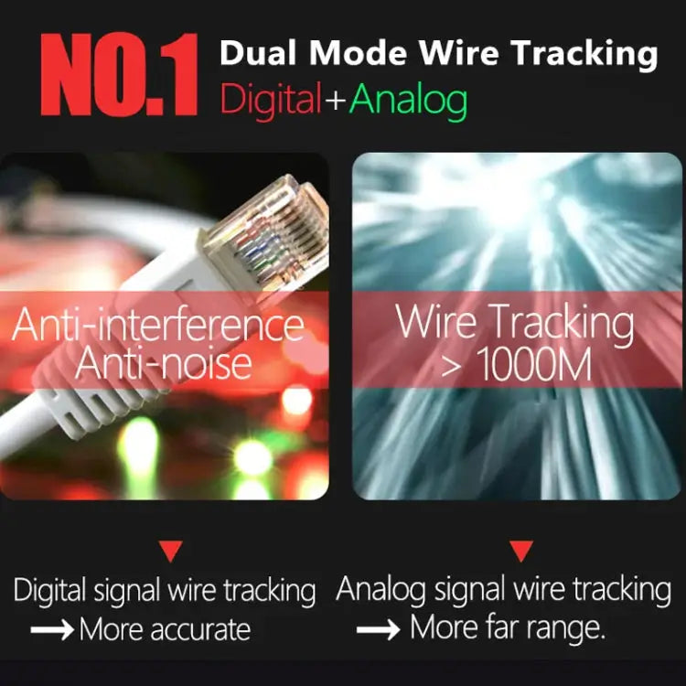 BSIDE FWT82 Analog And Digital Dual-Mode Anti-Interference Intelligent Line Finder Network Cable Tracker
