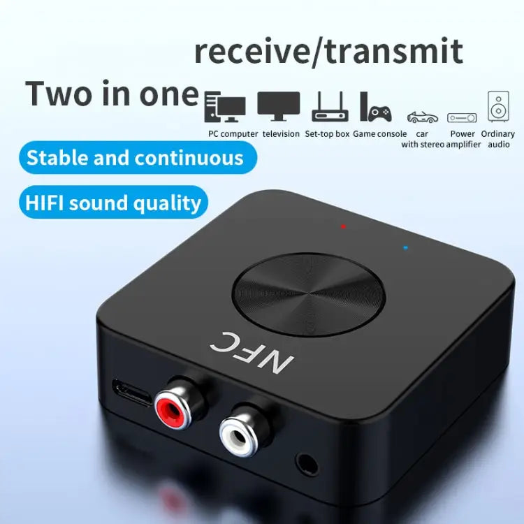 BT-21 NFC Bluetooth 5.0 Receiver & Transmitter RCA 3.5mm AUX Audio Adapter - BT-21