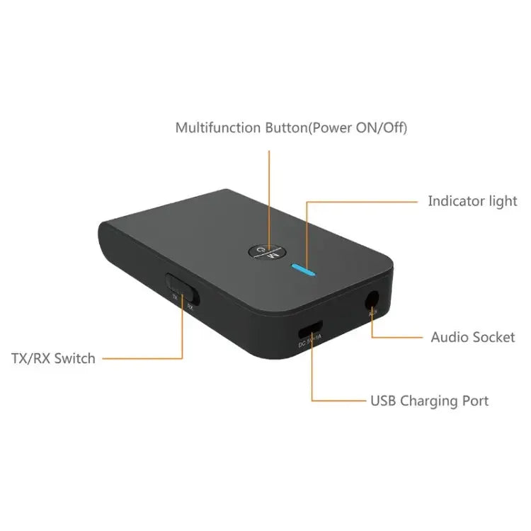 BT-6 2 In 1 Receiver & Transmitter Bluetooth 5.0 Audio Adapter - BT-6