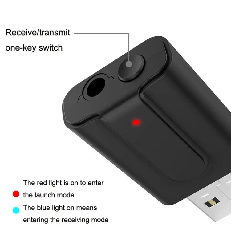 BT10 2 In 1 USB Bluetooth 5.0 Transmitter Receiver Speaker Computer Wireless Headphone Adapter BT10 - BT10 - Apple