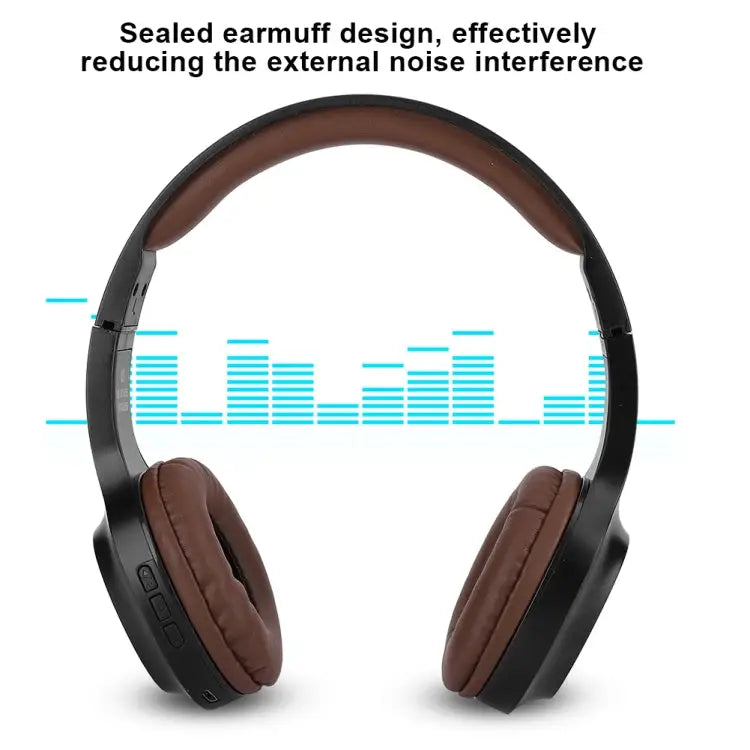 BT1605 Head-mounted Foldable Stereo Bluetooth Wireless Headset Bluetooth 5.0 with Microphone 3.5mm Audio Jack