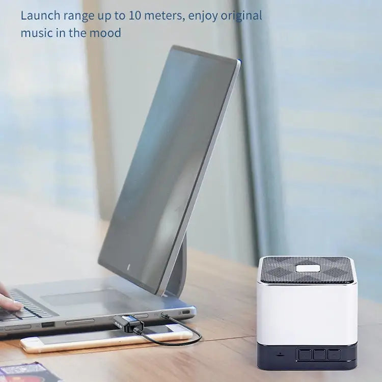 BT201 Bluetooth 5.0 USB 2 in 1 Bluetooth Audio Receiver Transmitter with LCD Display - Bluetooth Audio Receiver