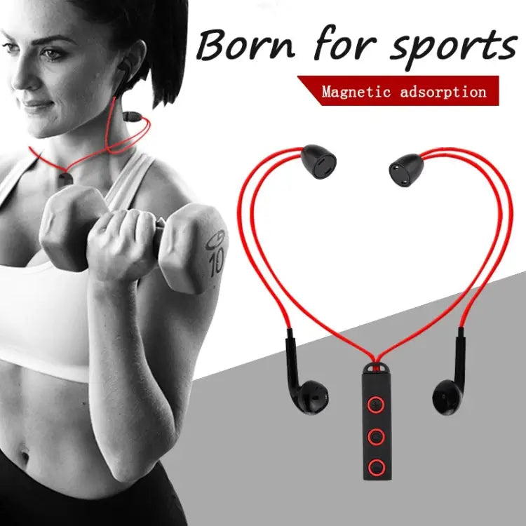 BT313 Magnetic Earbuds Sport Wireless Headphone Handsfree bluetooth HD Stereo Bass Headsets with Mic - Apple Accessories