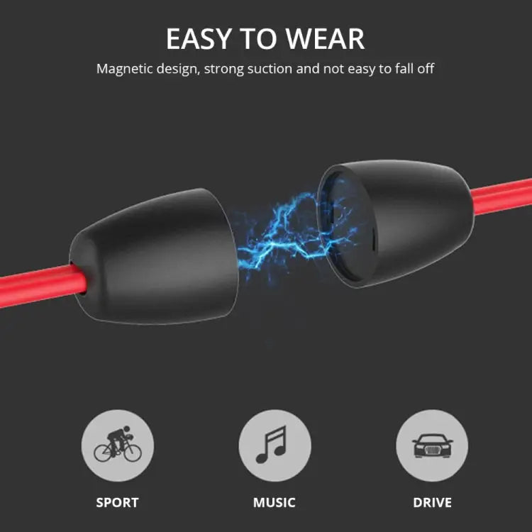 BT315 Sport Bluetooth Headset Wireless Stereo Earphone Bluetooth 4.1 Earpiece With Mic Sport Bass Magnetic Necklace