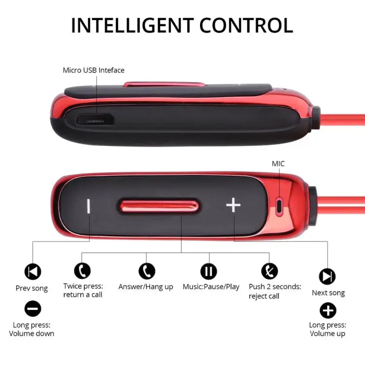 BT315 Sport Bluetooth Headset Wireless Stereo Earphone Bluetooth 4.1 Earpiece With Mic Sport Bass Magnetic Necklace