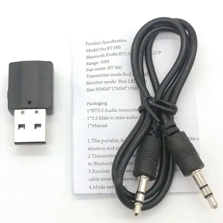 BT600 USB Wireless Audio 2 in 1 Bluetooth 5.0 Receiver & Transmitter Adapter BT600 2 in 1 - BT600 2 in 1