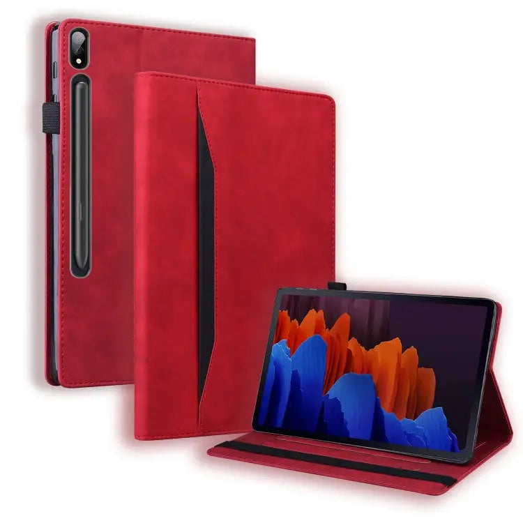 Business Shockproof Horizontal Flip Leather Case with Holder & Card Slots & Photo Frame & Pen Slot & Sleep / Wake-up