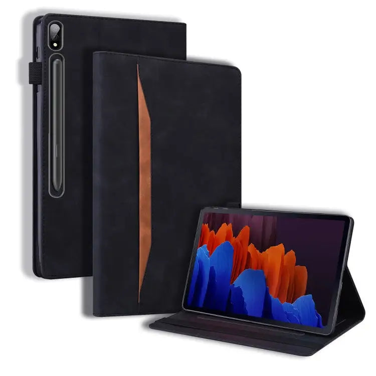Business Shockproof Horizontal Flip Leather Case with Holder & Card Slots & Photo Frame & Pen Slot & Sleep / Wake-up