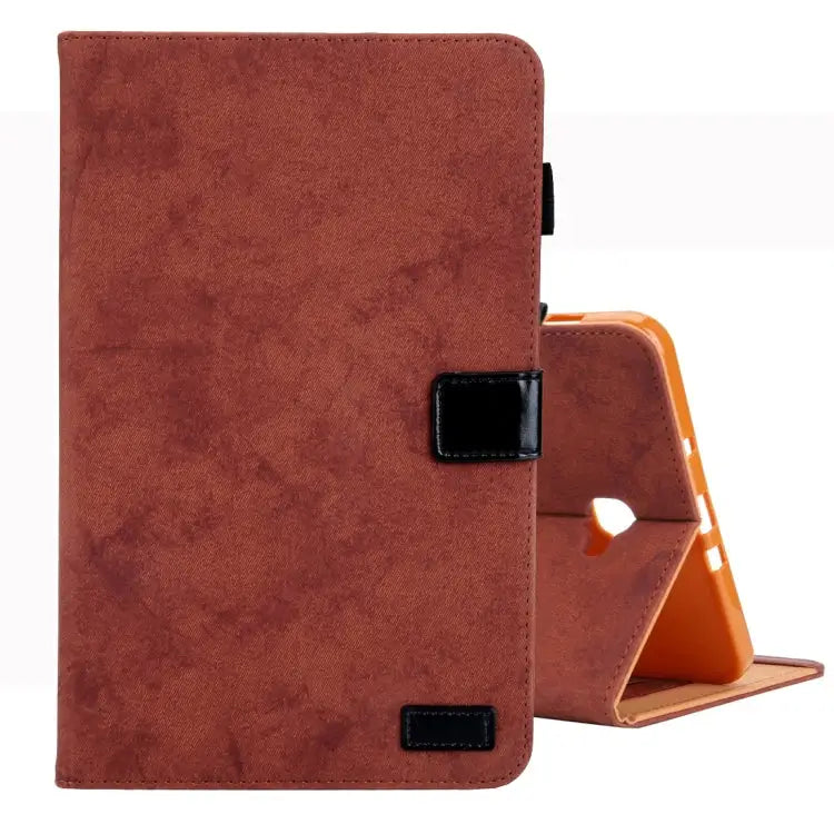 Business Style Horizontal Flip Leather Case with Holder & Card Slot & Photo Frame & Sleep / Wake-up Function For Galaxy