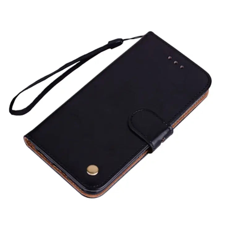 Business Style Oil Wax Texture Horizontal Flip Leather Case with Holder & Card Slots & Wallet For iPhone 13 mini