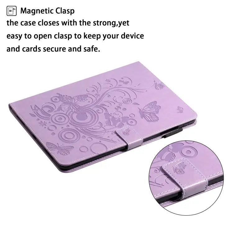 Butterflies Embossing Pattern Horizontal Flip Leather Case with Holder & Card Slot For iPad Pro 11 (2020) - Apple