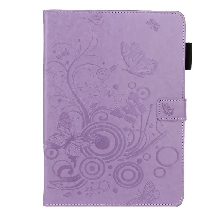 Butterflies Embossing Pattern Horizontal Flip Leather Case with Holder & Card Slot For iPad Pro 11 (2020) - Apple
