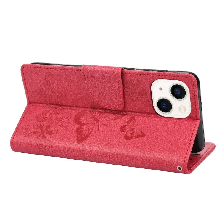 Butterfly Embossed Horizontal Flip Leather Phone Case For iPhone 14 For iPhone 14 Plus For iPhone 14 Pro - Apple