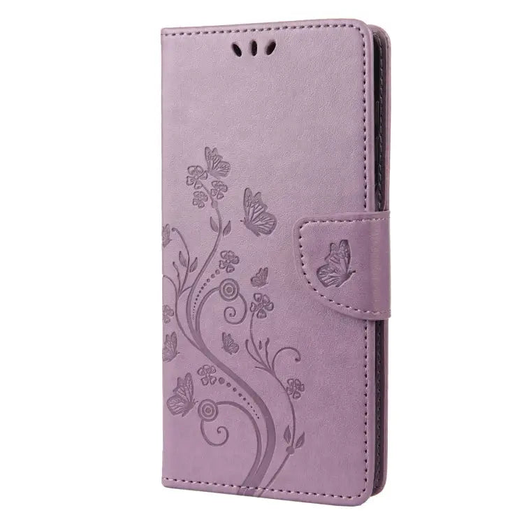 Butterfly Flower Pattern Flip Leather Phone Case For iPhone 14 For iPhone 14 Plus For iPhone 14 Pro - Apple Accessories