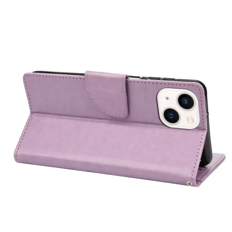 Butterfly Flower Pattern Flip Leather Phone Case For iPhone 14 For iPhone 14 Plus For iPhone 14 Pro - Apple Accessories