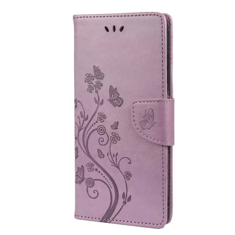Butterfly Flower Pattern Horizontal Flip Leather Case with Holder & Card Slots & Wallet For Samsung Galaxy A03s 164mm