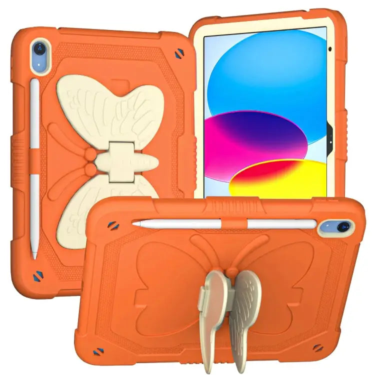 Butterfly Kickstand Heavy Duty Hard Rugged Tablet Case For iPad 10th Gen 10.9 2022 - For iPad 10th Gen 10.9 2022
