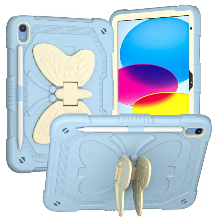 Butterfly Kickstand Heavy Duty Hard Rugged Tablet Case For iPad 10th Gen 10.9 2022 - For iPad 10th Gen 10.9 2022