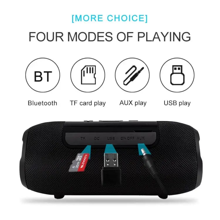 BY Portable Bluetooth Speaker Waterproof Wireless Loudspeaker 3D Stereo Music Surround Sound System Outdoor Speakers