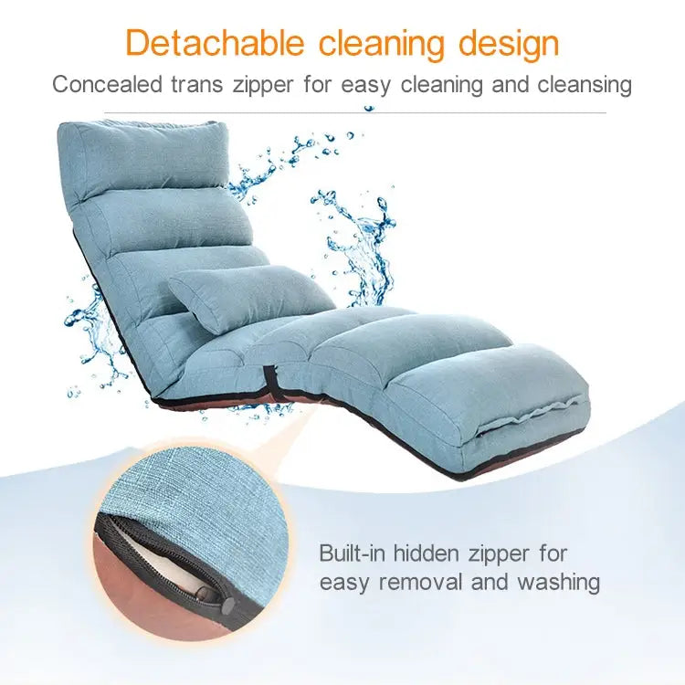 C1 Lazy Couch Tatami Foldable Single Recliner Bay Window Creative Leisure Floor Chair Size:205x56x20cm
