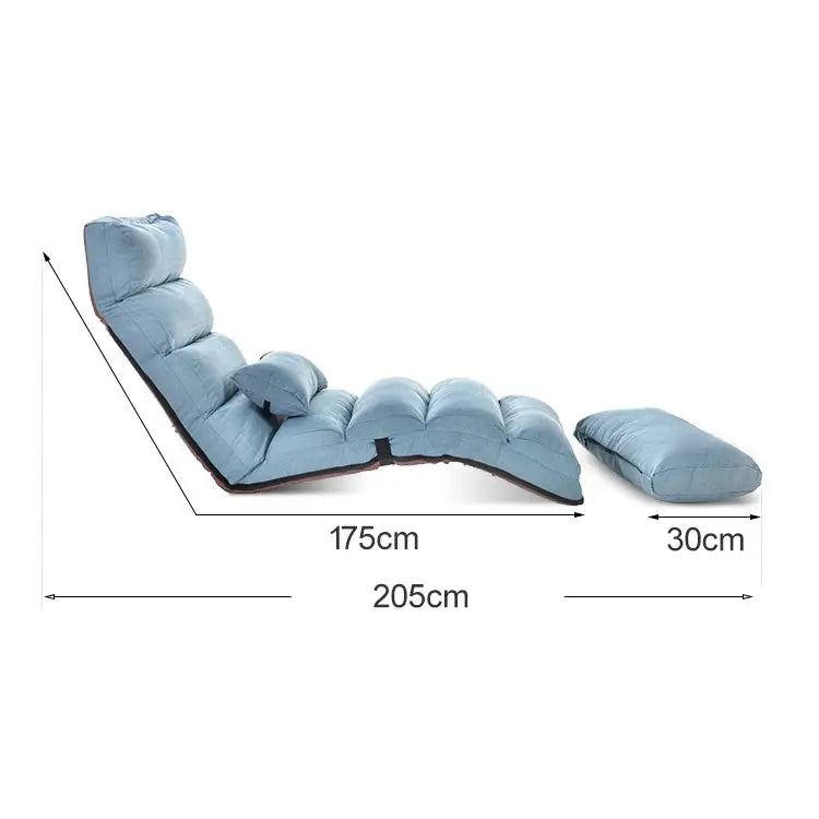 C1 Lazy Couch Tatami Foldable Single Recliner Bay Window Creative Leisure Floor Chair Size:205x56x20cm