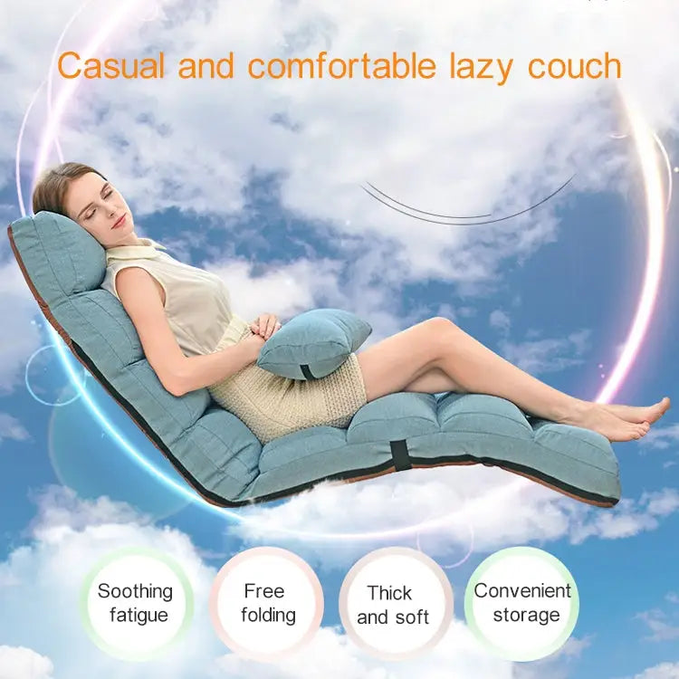 C1 Lazy Couch Tatami Foldable Single Recliner Bay Window Creative Leisure Floor Chair Size:205x56x20cm