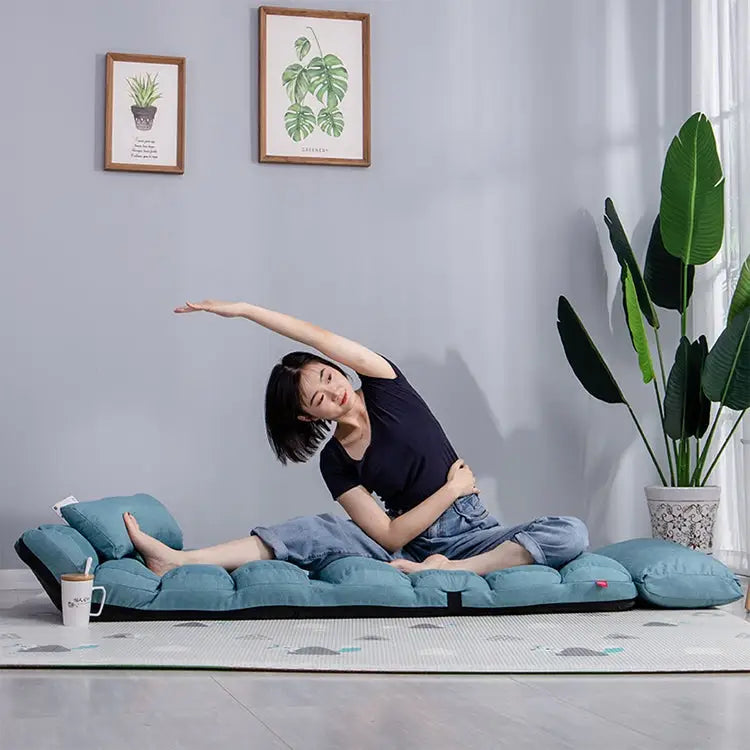 C1 Lazy Couch Tatami Foldable Single Recliner Bay Window Creative Leisure Floor Chair Size:205x56x20cm
