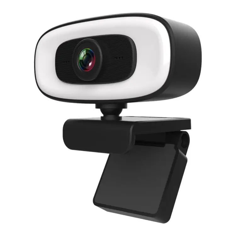 C10 2K HD Without Distortion 360 Degrees Rotate Three-speed Fill Light USB Free Drive Webcams Built-in Sound Clearer