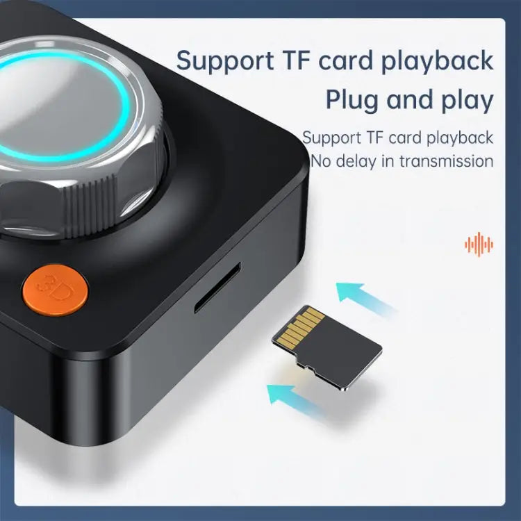 C39HD Bluetooth 5.1 Audio Receiver AUX Coaxial Fiber Output Supports TF Playback Bluetooth 5.1 Audio Receiver