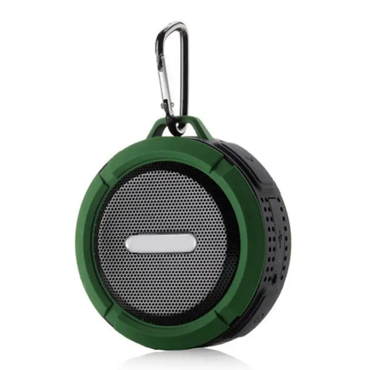 C6a Outdoor Chuck Wireless Bluetooth Car Speaker Suction Cup Speaker Support TF Card - Green - Apple Accessories