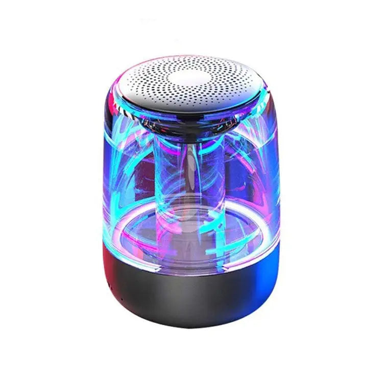 C7 Bluetooth 5.0 Speaker Transparent LED Luminous Subwoofer TWS 6D Surround HIFI Stereo Cool Audio C7 - Apple