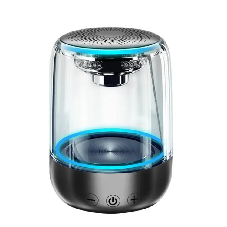 C7 Bluetooth 5.0 Speaker Transparent LED Luminous Subwoofer TWS 6D Surround HIFI Stereo Cool Audio C7 - Apple