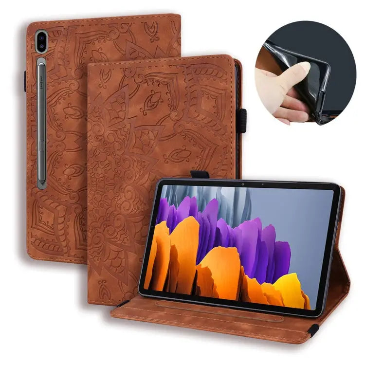 Calf Texture Embossed Horizontal Flip Leather Case with Holder & Card Slots & Photo Frame For iPad Air 11 2024 / Air