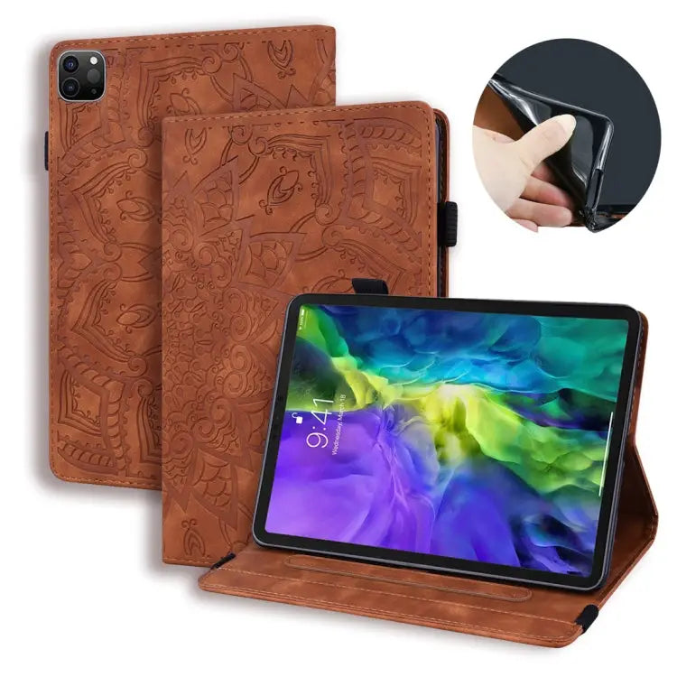 Calf Texture Embossed Horizontal Flip Leather Case with Holder & Card Slots & Photo Frame For iPad Air 11 2024 / Air